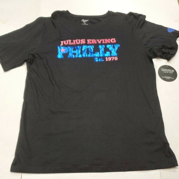 NWT Dr. J Julius Erving Philly Basketball T-Shirt - Picture 1 of 8